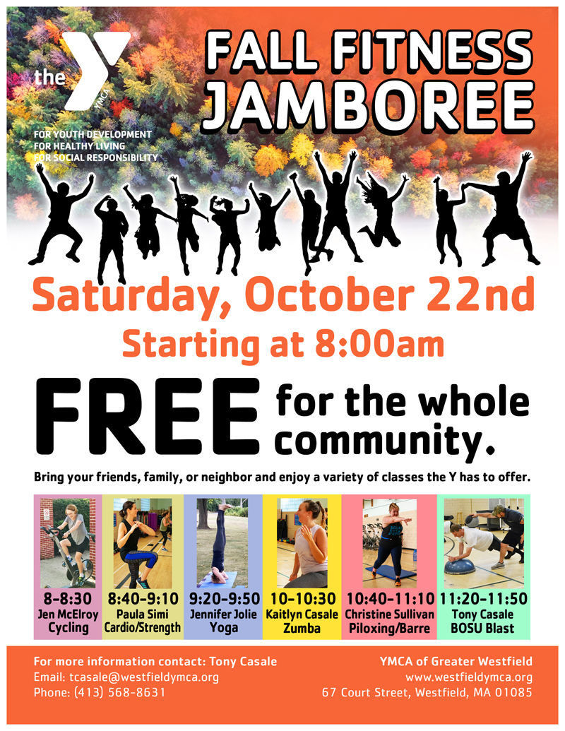 Fall Fitness Jamboree YMCA of Greater Westfield